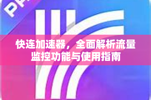 快连加速器，全面解析流量监控功能与使用指南