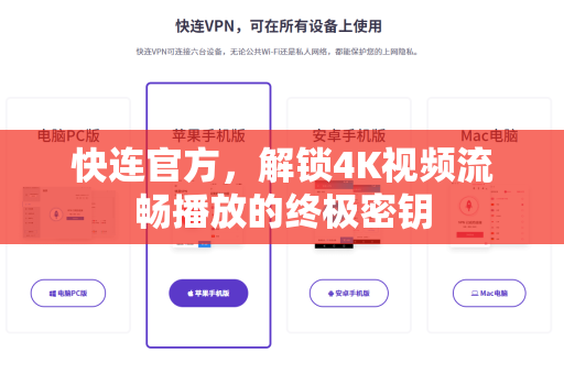 快连官方，解锁4K视频流畅播放的终极密钥