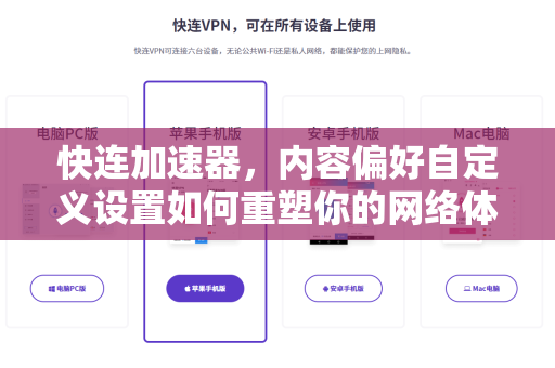 快连加速器，内容偏好自定义设置如何重塑你的网络体验