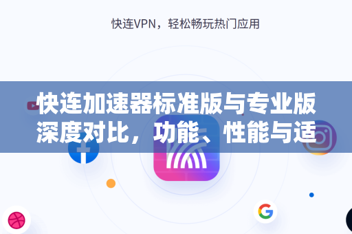 快连加速器标准版与专业版深度对比，功能、性能与适用场景全解析